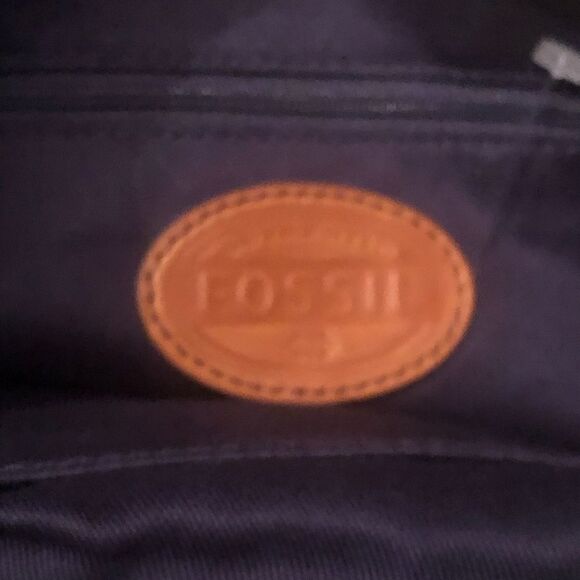 Fossil Yellow and Brown Crossbody Bag with Floral Print - Picture 7 of 9